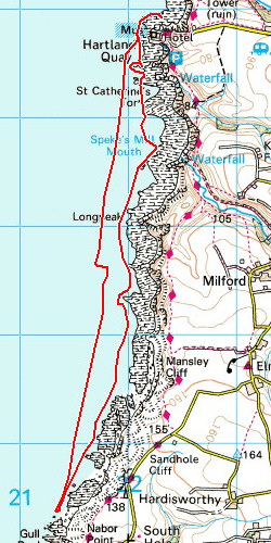 Map 2 - Hartland Quay